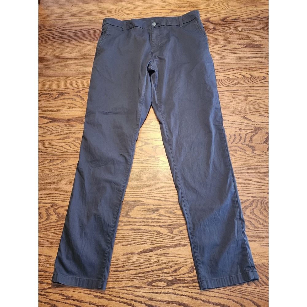 Birddogs Pants Mens 34x32(31) Gray Chino Stretch Casual Zip Pocket Performance
